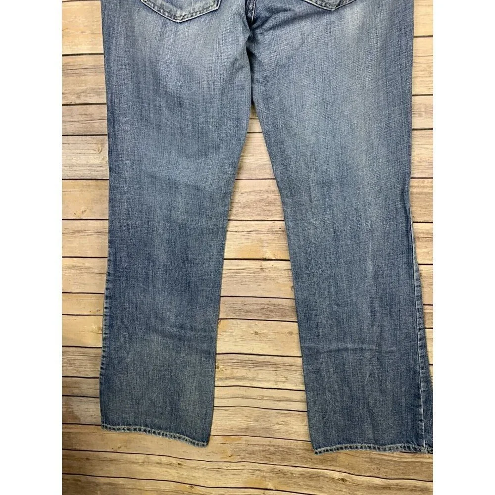 American Eagle Womens 8 Long Favorite Boyfriend Jeans Distressed Denim - Picture 6 of 10